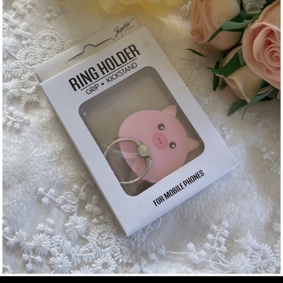 Gave away for Christmas Kuwaii Cute Animal cell phone 360 degree ring stand - Picture 5 of 9